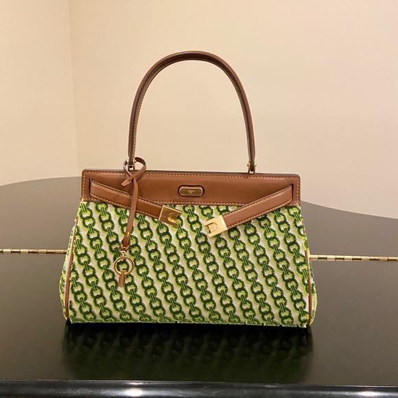 Tory Burch NWT luxury RARE Authentic Lee Radziwill Fil Coupe Small Satchel/bag - Picture 8 of 17